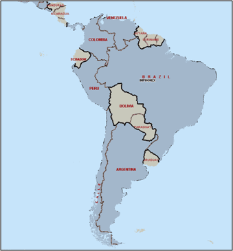 South America coverage